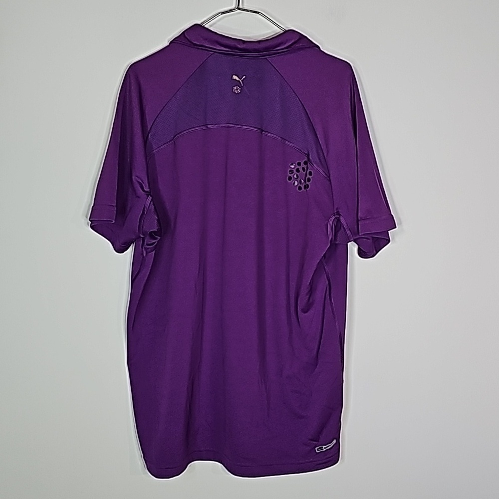 Puma medium purple short sleeve polo - Picture 4 of 5